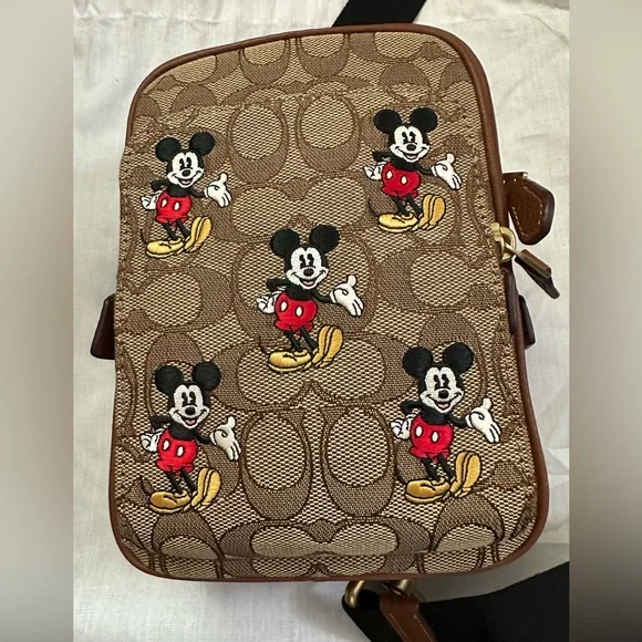 Disney x Coach Track Pack 14 Slingback Bag - Picture 2 of 13